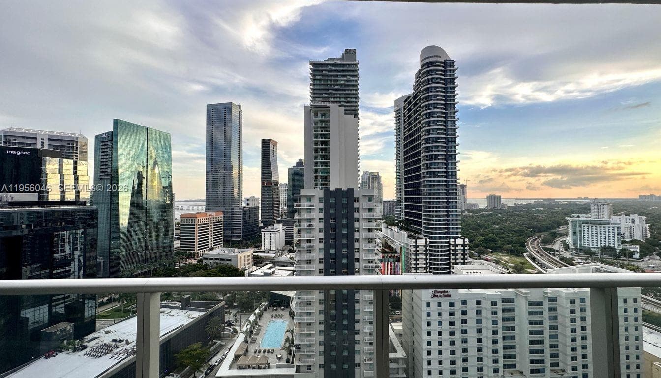 Millecento Unit 2403 condo rented at 1100 S Miami Ave # 2403, Miami FL 33130